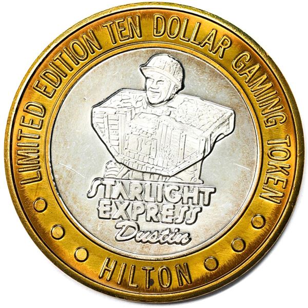 .999 Silver Hilton Las Vegas, Nevada $10 Casino Limited Edition Gaming Token