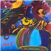Image 2 : Peter Max "Abstract Flowers (2008)" Original Mixed Media on Paper