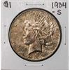Image 1 : 1934-S $1 Peace Silver Dollar Coin