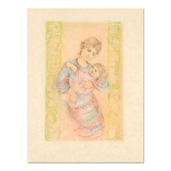 Edna Hibel (1917-2014) "Fair Alice and Baby" Limited Edition Lithograph on Rice Paper