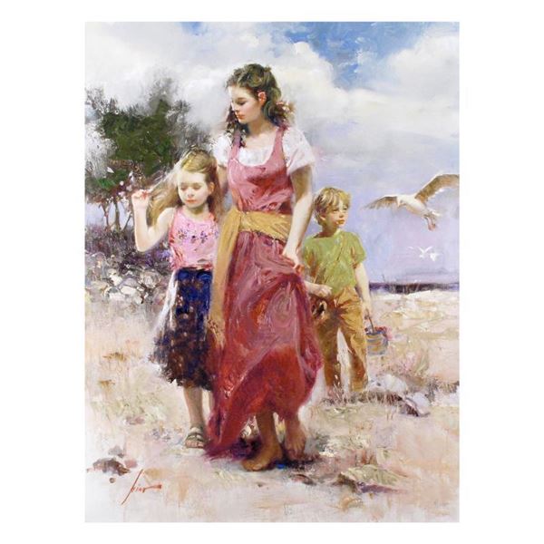 Pino (1939-2010) "Sea Spray" Limited Edition Giclee On Canvas