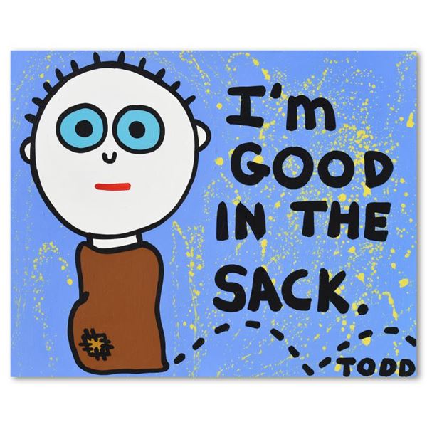 Todd Goldman "Good In the Sack" Original Acrylic on Canvas