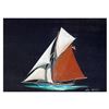 Image 1 : Alex Blokhin "One Masted Yacht" Original Oil on Canvas