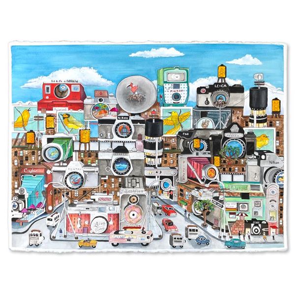 Linnea Pergola "Clicks" Original Watercolor on Paper