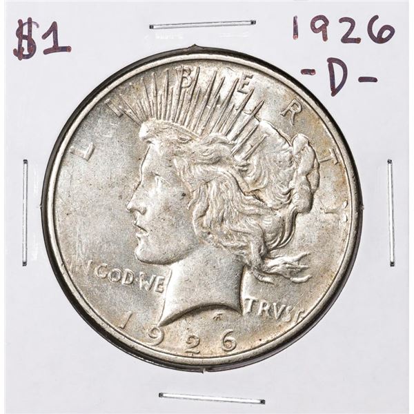 1926-D $1 Peace Silver Dollar Coin