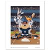 Image 1 : Looney Tunes "At the Plate (Yankees)" Limited Edition Giclee on Paper