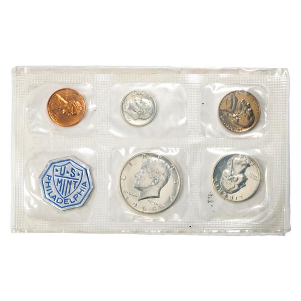1964 (5) Coin Proof Set in Cellophane