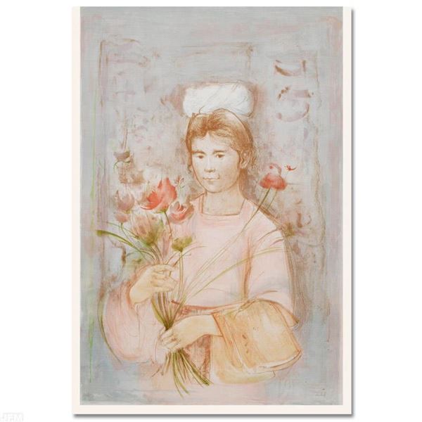 Edna Hibel (1917-2014) "Mayan Princess" Limited Edition Lithograph on Paper