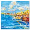 Image 1 : Elliot Fallas "Two Boats" Original Oil on Canvas