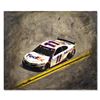 Image 1 : Trevor Mezak "Nascar Fed Ex" Original Mixed Media on Board