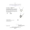 Image 5 : 14KT White Gold 0.70 ctw Diamond Open Heart Pendant with Chain