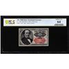 Image 1 : 1874 Fifth Issue 25 Cents Fractional Currency Note Fr.1309 PCGS Choice Unc 64
