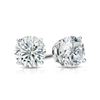 Image 3 : 14KT White Gold 1.02 ctw Diamond Stud Earrings