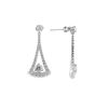 Image 2 : 14KT White Gold 1.80 ctw Diamond Dangle Earrings