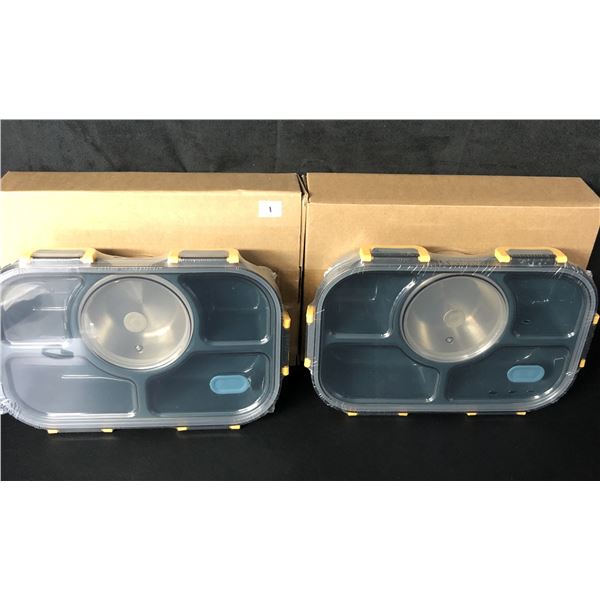 Lot of 2 Bento Style Lunch Boxes - Brand New!