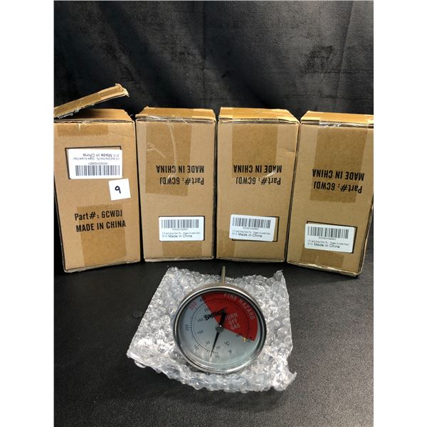 Lot of 4 Deep Fryer Thermometers - 2.7inch - Brand New