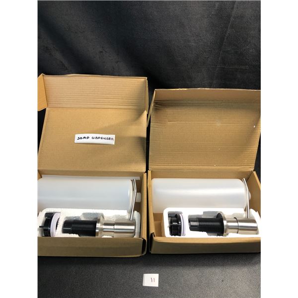 Lot of 2 Automatic Soap Dispenser Sets - Brand New