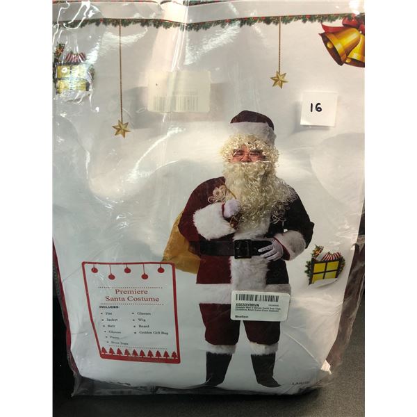 Lot of 1 Santa Suit/Santa Costume - 11PCS - Brand New - Size Large