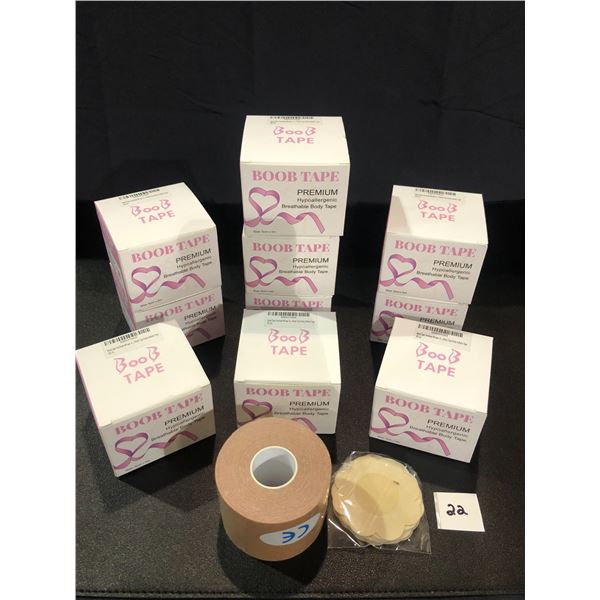 Lot of 10 Boxes of Boob Tape - Breathable Body Tape - 7.5cm x 5m Per Roll - Brand New!