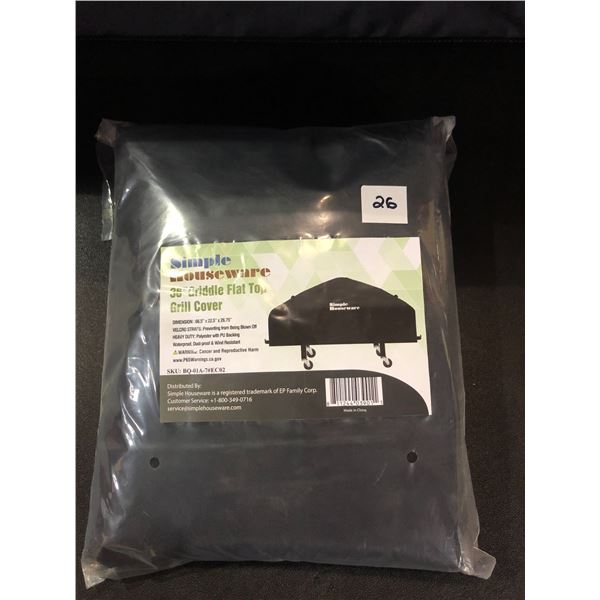 Lot of 1 Simple Houseware 36-Inch Griddle Flat Top Grill/BBQ Cover - Brand New!