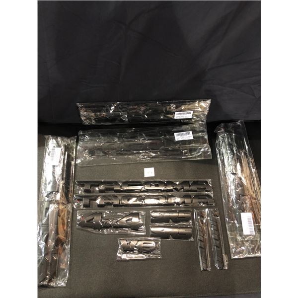 Lot of 5 Packs of Toyota Tacoma 4x4 Emblems/Badges - New