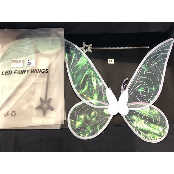 Lot of 4 Fairy Wing & Wand Dress-Up Sets for Kids - 18inch wings - New