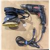 Image 1 : Lot of 2 Power Tools - Sander & Corded Drill - Used - Work