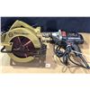 Image 2 : Lot of 1 Power Saw & Corded Drill - Used - Works