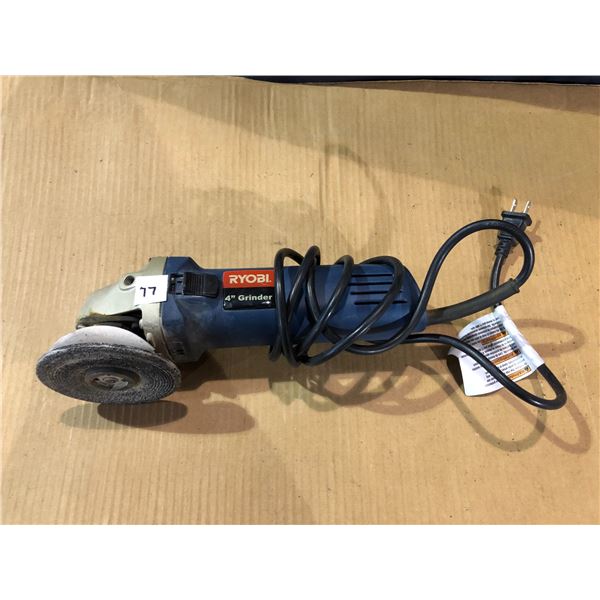 Lot of 1 RYOBI 4" Grinder - Used - Works