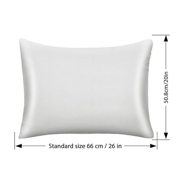 Lot of 4 Packs of Satin Pillowcases - Great for Skin/Hair - White - Brand New!