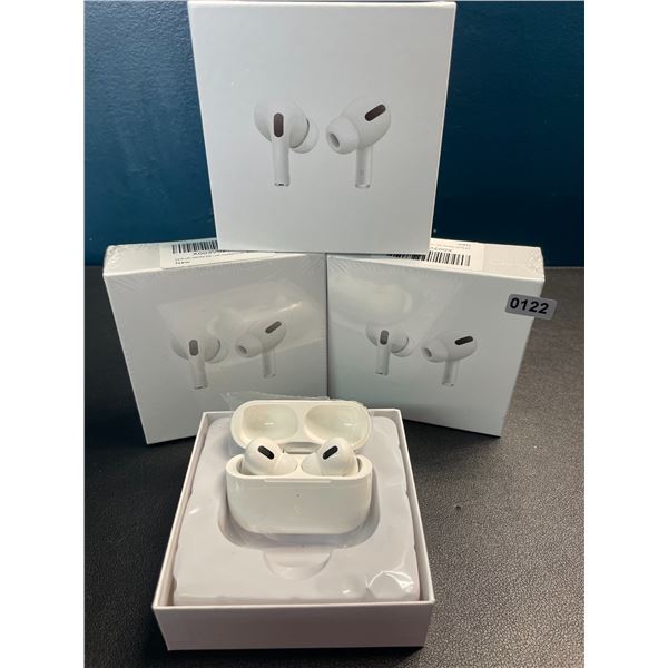 Lot of 3 Airpod-Style True Wireless Earbuds/Headphones with Wireless Charging Cases - Brand New!