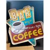 Image 2 : Lot of 2 Retro Light-Up Coffee Signs for Home/Kitchen/Bar - Brand New