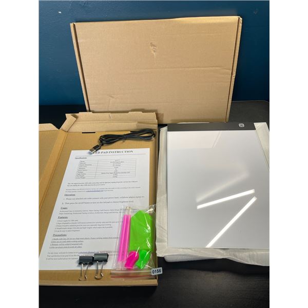 Lot of 2 LED Drawing Light Pads - Brand New! Great for Drawing, Tracing, Crafts, etc.