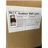 Image 2 : Lot of 1 Box of Outdoor Wall Lights - 2 Pack - 12.6 x 8.54 x 4.7inch - Brand New!