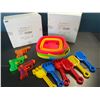 Image 2 : Lot of 2 Kids Foldable Silicone Bucket/Shovel Outdoor Play Sets - 3 Per Box/6 Total - Brand New!