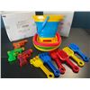 Image 1 : Lot of 2 Kids Foldable Silicone Bucket/Shovel Outdoor Play Sets - 3 Per Box/6 Total - Brand New!