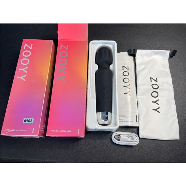 Lot of 2 Zooyy Rechargeable Personal Massagers/Adult Sex Toys for Women - Quiet & Waterpoof - NEW
