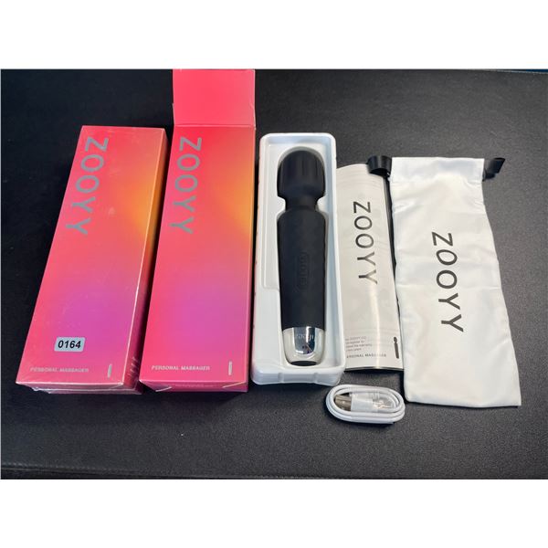 Lot of 2 Zooyy Rechargeable Personal Massagers/Adult Sex Toys for Women - Quiet & Waterpoof - NEW