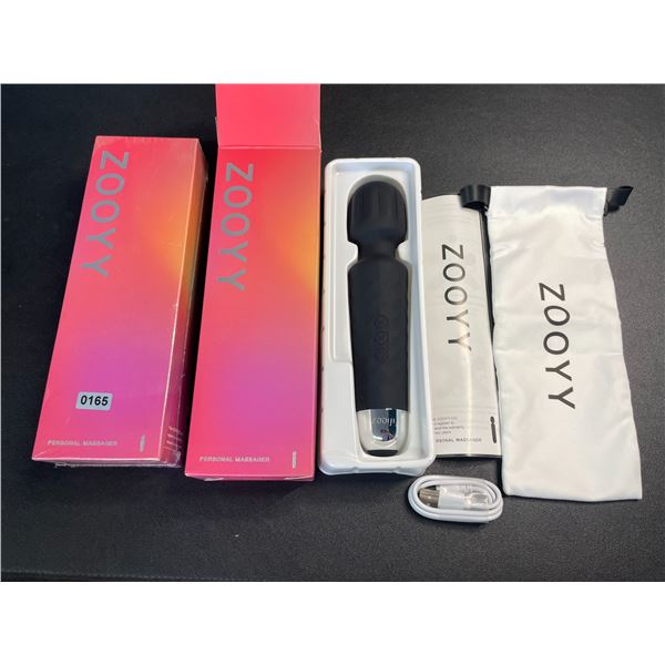 Lot of 2 Zooyy Rechargeable Personal Massagers/Adult Sex Toys for Women - Quiet & Waterpoof - NEW