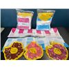 Image 2 : Lot of 3 Packs of Pool Floating Hammocks (w/ Extra Donut Floaties) - 2 Per Pack/6 Total - Brand New