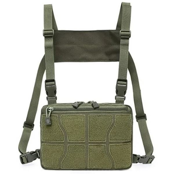Lot of 1 Tactical Adjustable Chest/Shoulder Bag - Green - Brand New!
