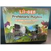 Image 2 : Lot of 1 Lil-Gen Prehistoric Playbox Toy Set - Includes 12 Dinosaur Figures, Sound Book & Playmat!