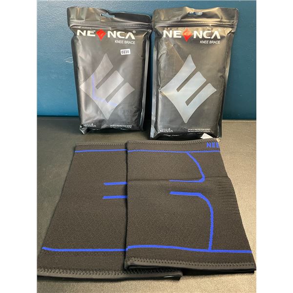 Lot of 2 Packs of Neenca Knee Braces - 2 Per Pack/4 Total - Size XXL - Brand New