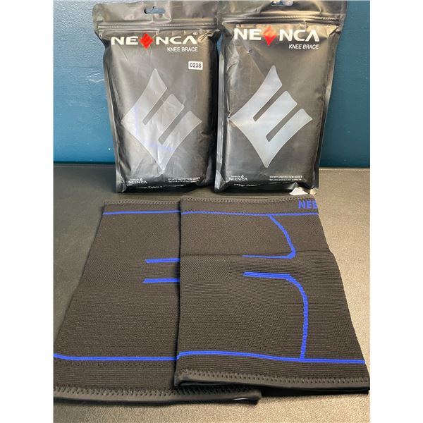 Lot of 2 Packs of Neenca Knee Braces - 2 Per Pack/4 Total - Size XXL - Brand New