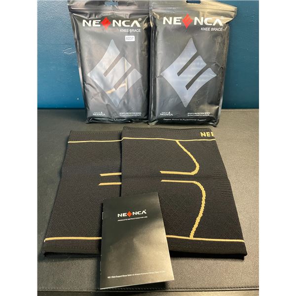Lot of 2 Packs of Neenca Knee Braces - 2 Per Pack/4 Total - Size XXL - Copper - Brand New