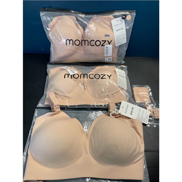 Lot of 3 Momcozy Nursing/Maternity Bras - Brand New - Size 3XL - $50 Retail Each!