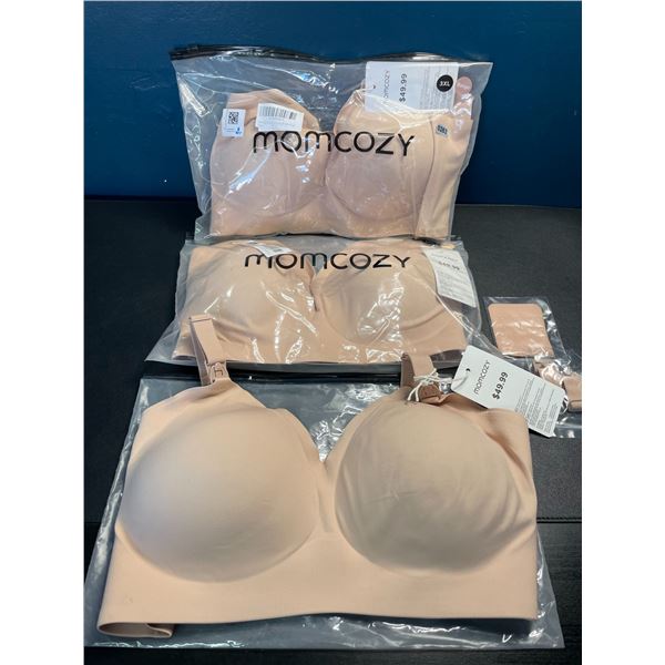 Lot of 3 Momcozy Nursing/Maternity Bras - Brand New - Size 3XL - $50 Retail Each!
