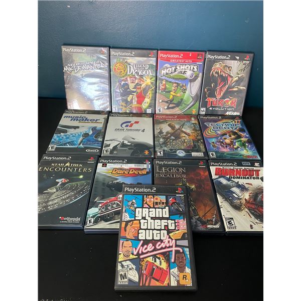 Lot of 13 Assorted Playstation 2 Video Games - Used