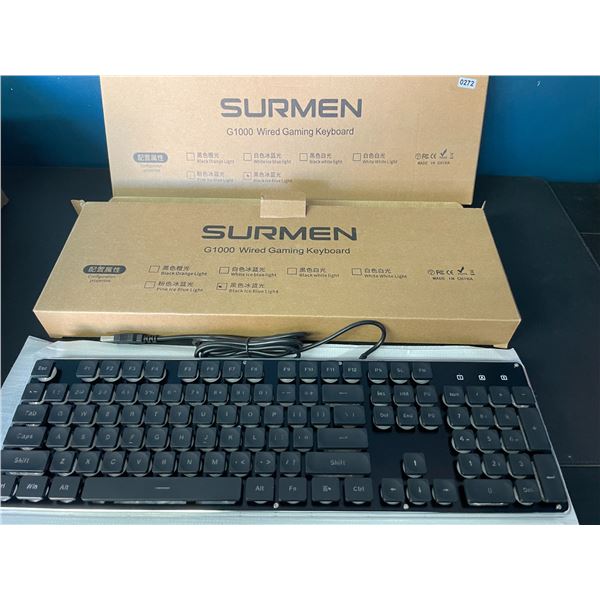 Lot of 2 Surmen G1000 Wired Gaming Keyboards - Brand New