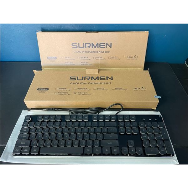 Lot of 2 Surmen G1000 Wired Gaming Keyboards - Brand New